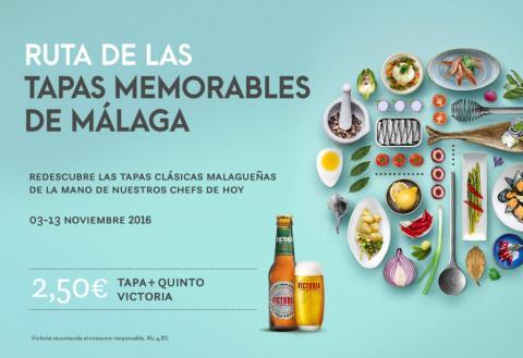 1ª edición Ruta de las Tapas Memorables de Málaga