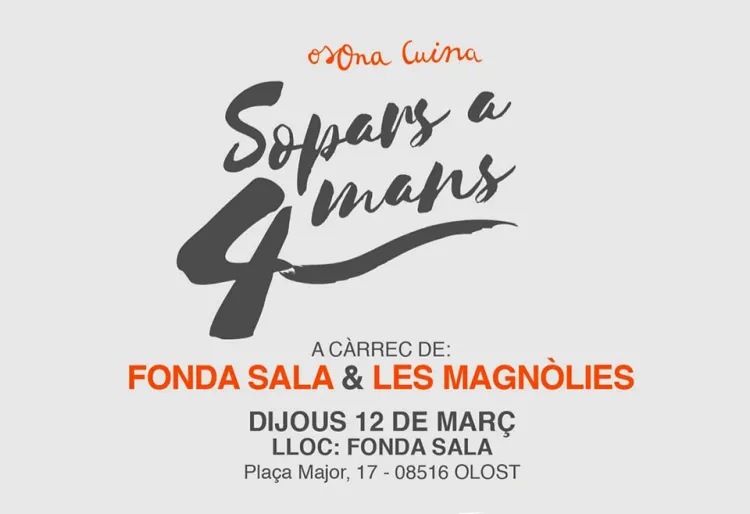 Osona Cuina acomiada els "Sopars a 4 Mans" amb dos restaurants estrella Michelin