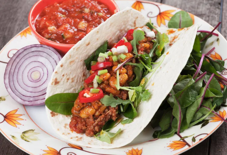 Burritos mexicans de carn picada