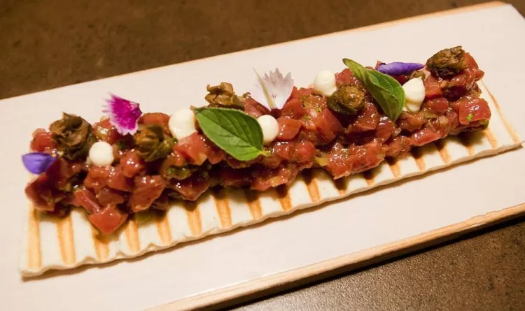 Steak tartar de rellom de bou a l'estil Le Bouchon