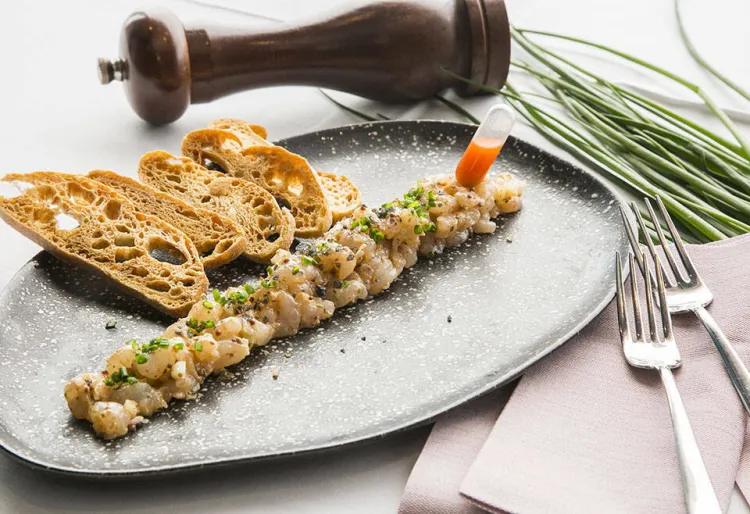 Tàrtar de gamba blanca de Vilanova