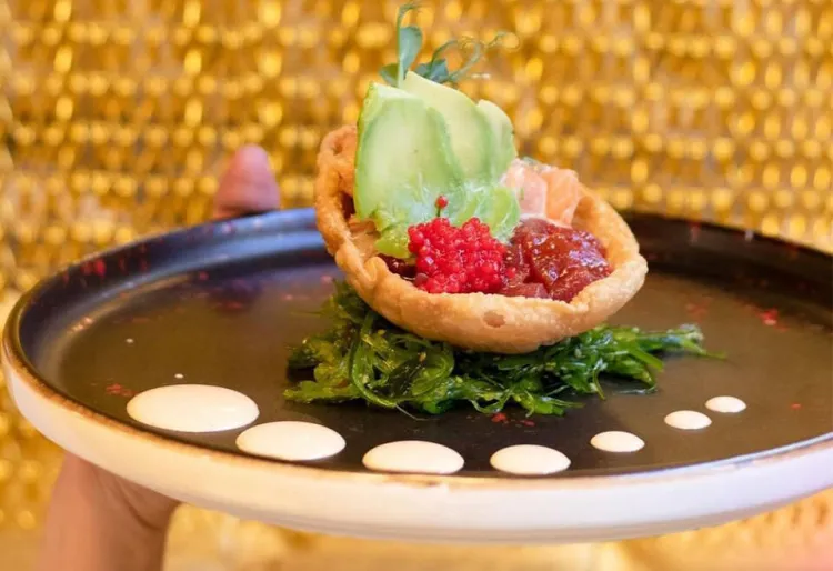 Tataki mixte de tonyina i salmó