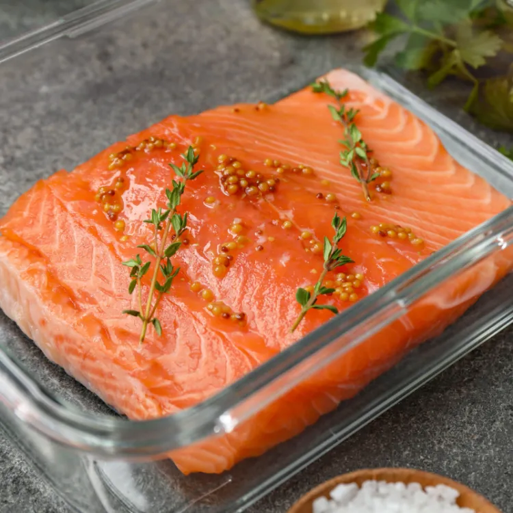 Salmón marinado casero