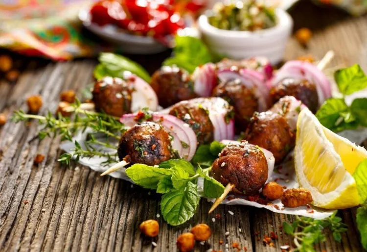 Brochetas en freidora de aire