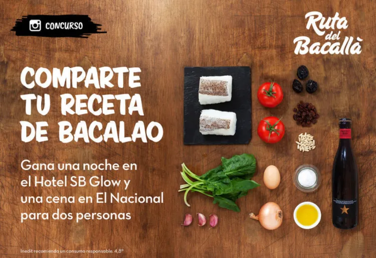 Concurs: 'Comparteix la teva recepta de bacallà' a Instagram