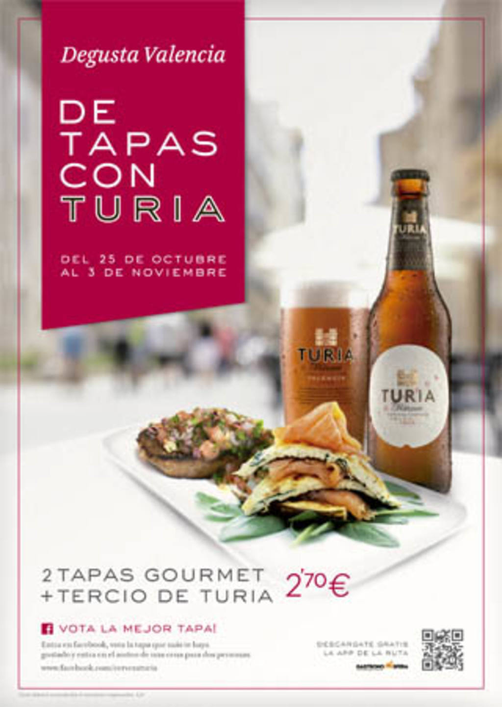 Cartel Ruta Tapas Turia-Gastronosfera