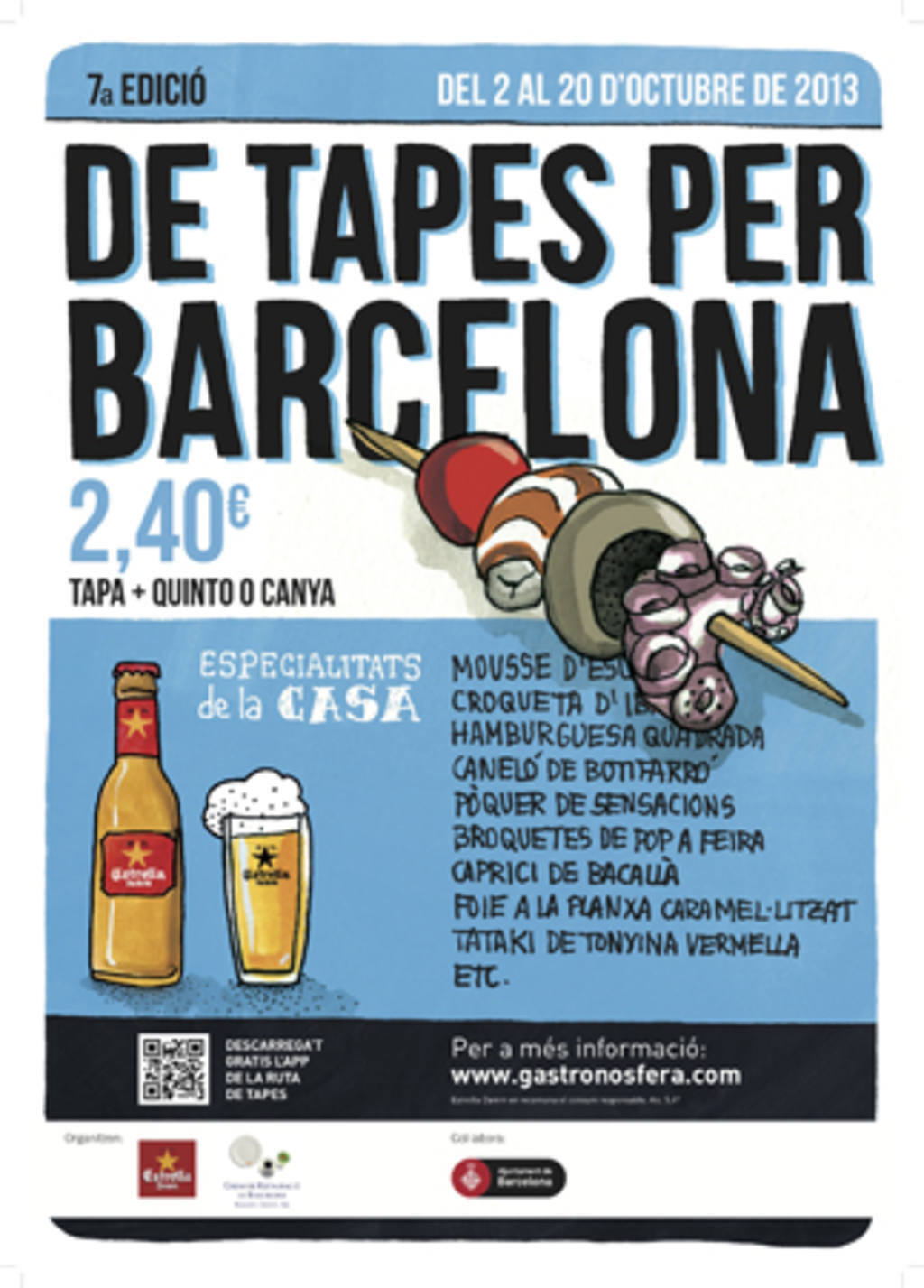 Poster Tapes BCN cat