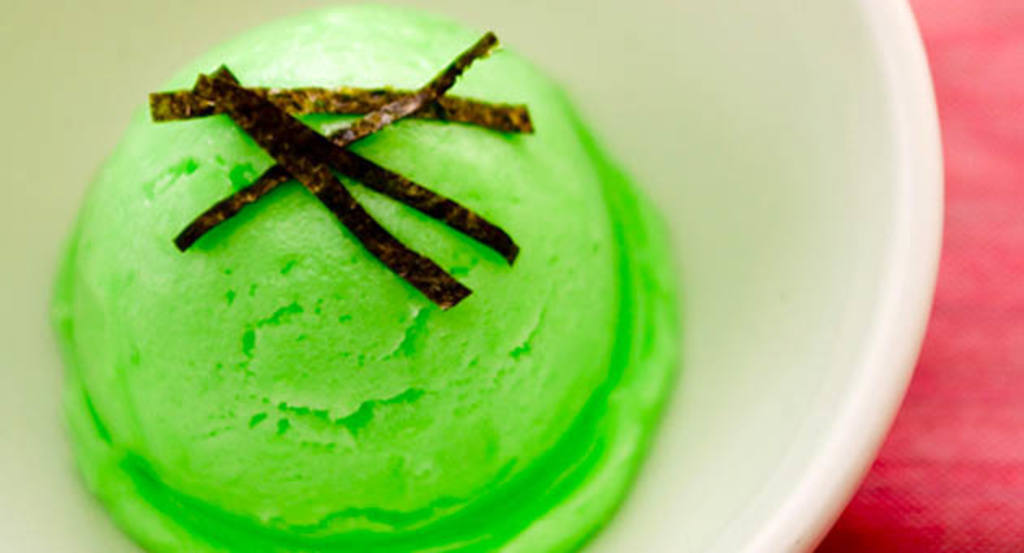 Helado de wasabi