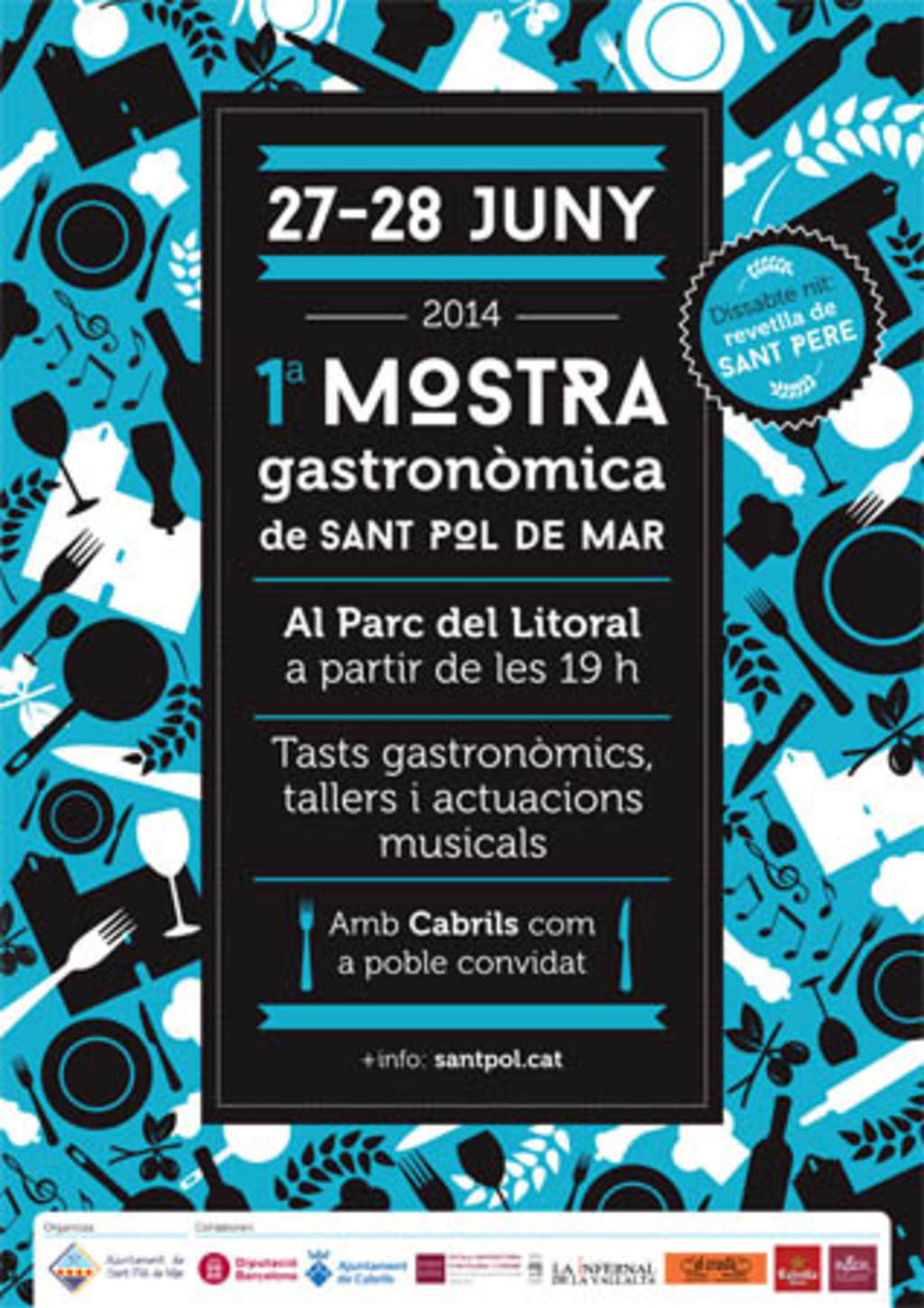 Cartell mostra gastronomica Sant Pol